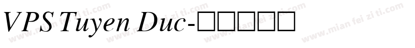 VPS Tuyen Duc字体转换
